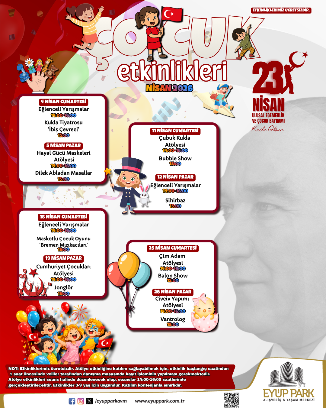 NİSAN AYI ÇOCUK ETKİNLİKLERİ 